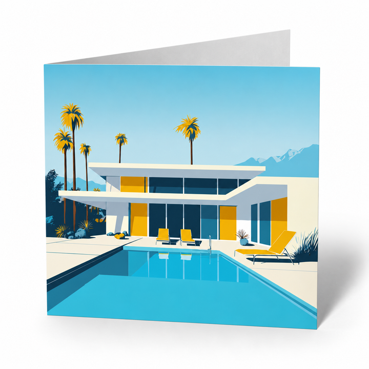 Yellow Pool Greeting Card