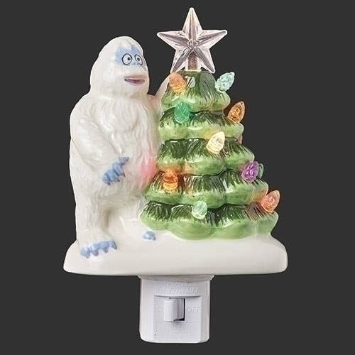 Lighted Bumble Night Light with Vintage Tree, Swivel Plug