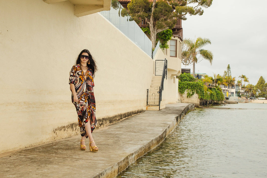 Actius Caftan in Rouge