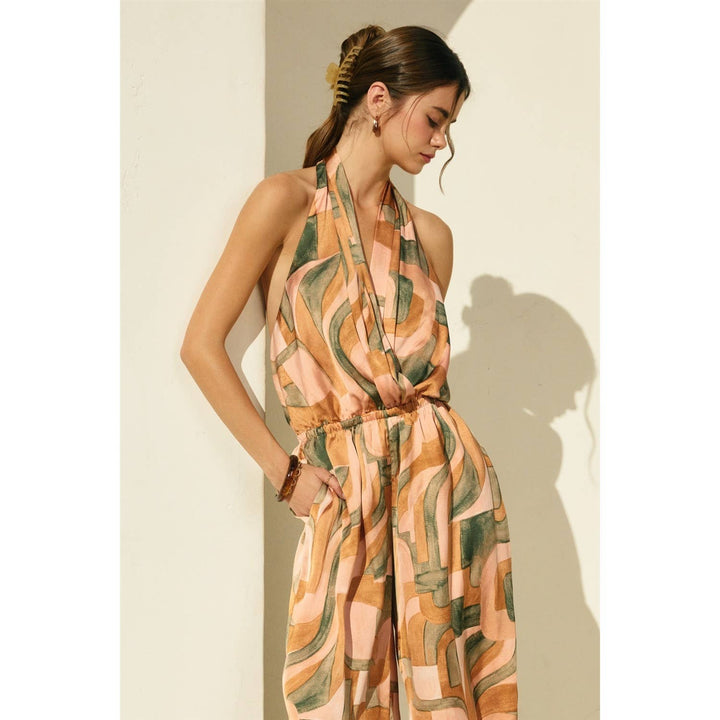 Dune Deco Halter Neck Jumpsuit
