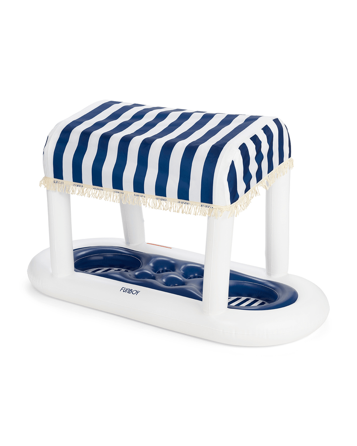Floating Cabana Bar Navy Stripes