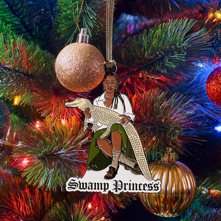 Swamp Princess Enamel Ornament