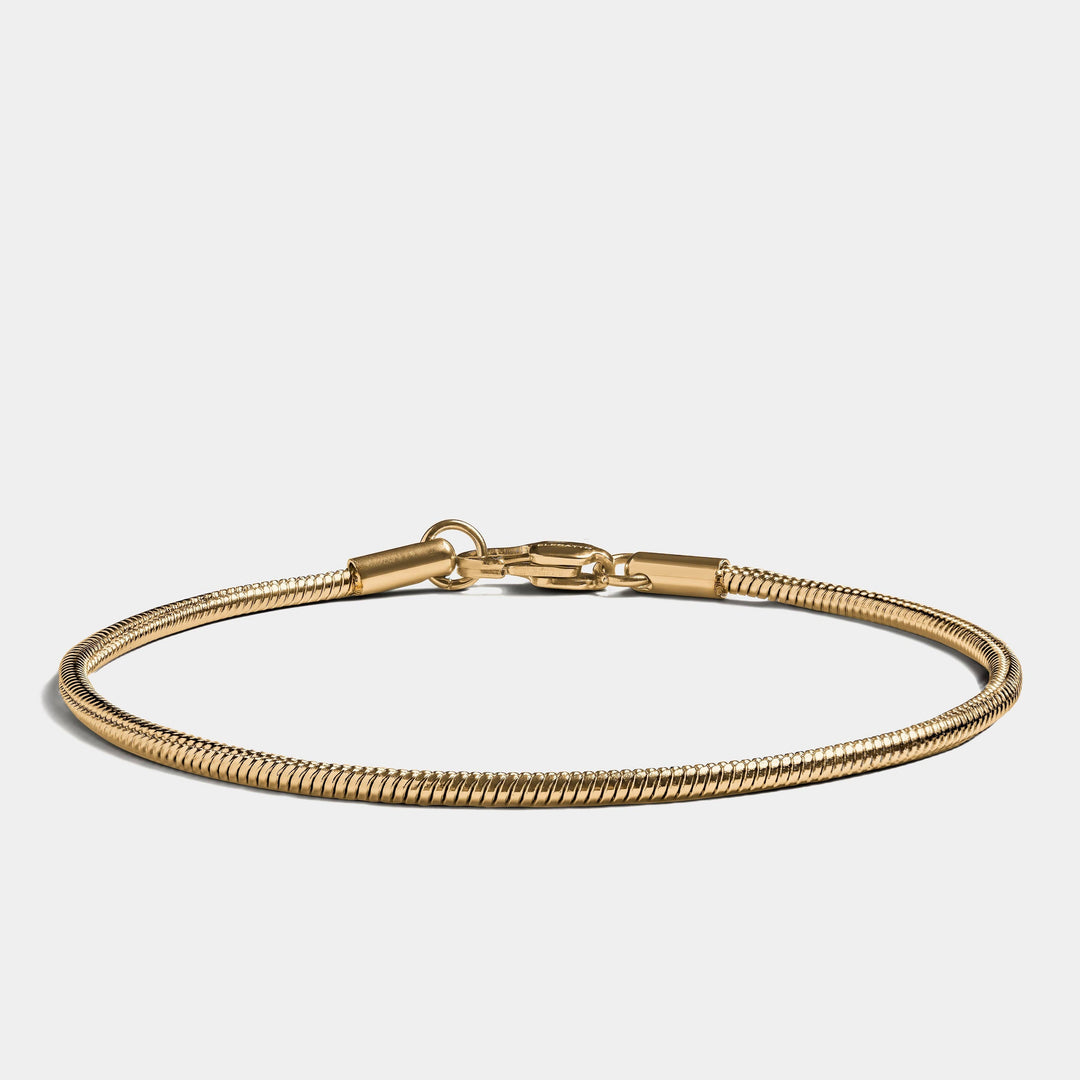 Snake Chain Bracelet Gold 2mm