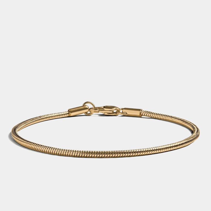 Snake Chain Bracelet Gold 2mm
