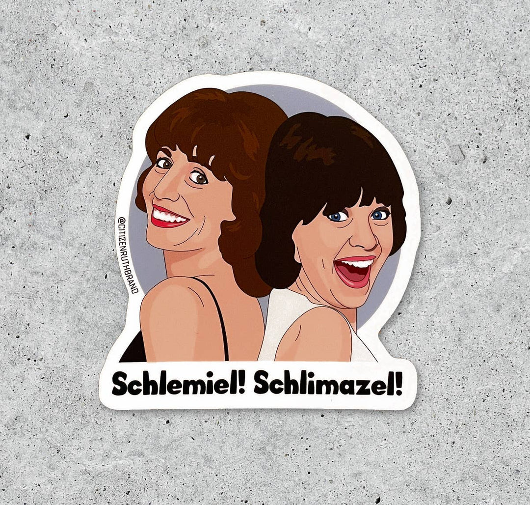 Laverne and Shirley vinyl sticker