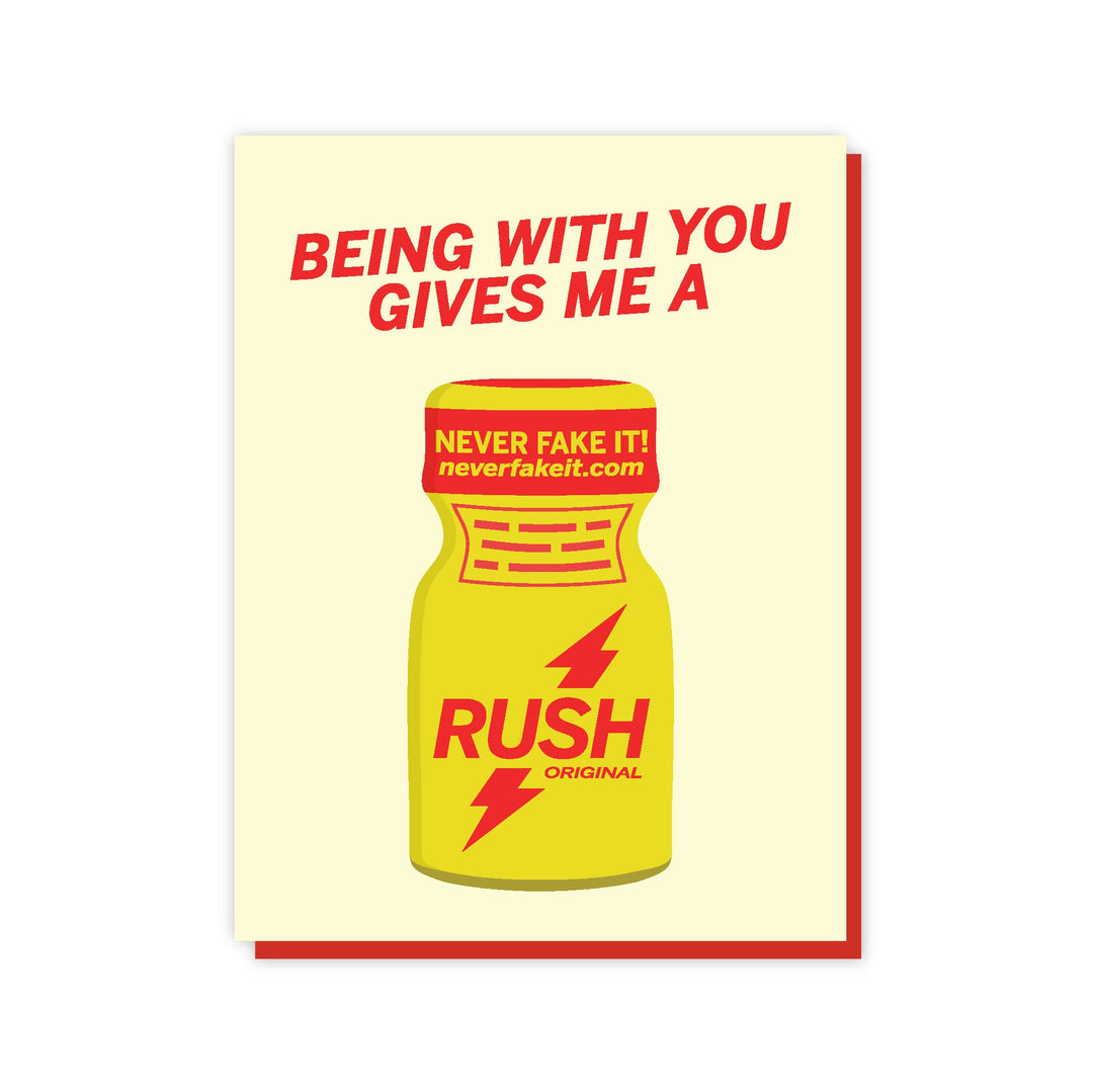 Being With You Gives Me a Rush Greeting Card
