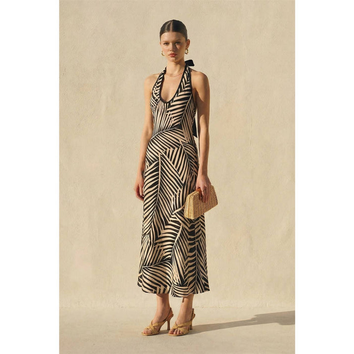 Mango Grove Contrast Binding Maxi Dress