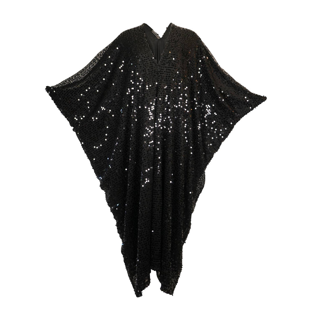 Black Sequin Caftan