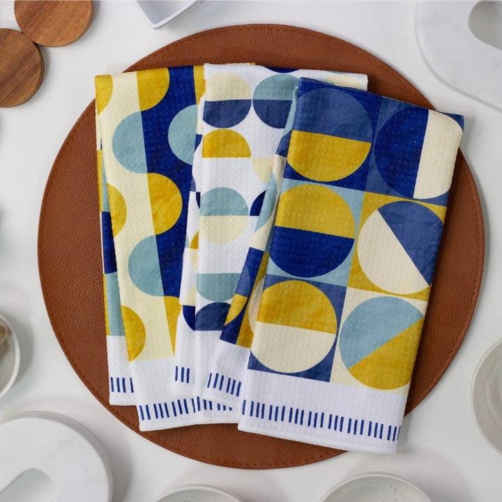 Cool Geo Colorblock Dish Towel - 16''x24''