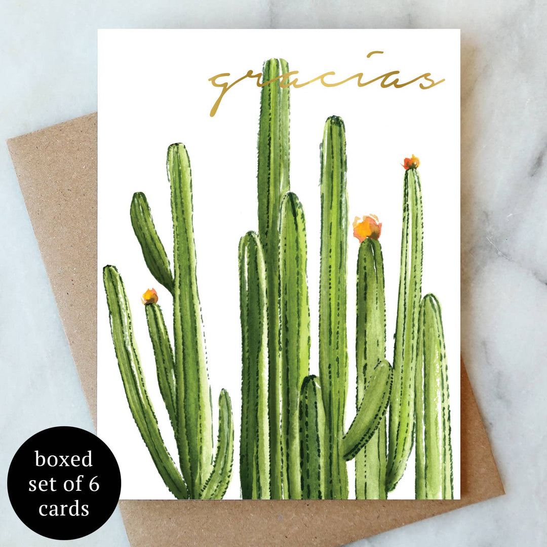 Gracias Greeting Card - Box Set of 6 | Thank You Card