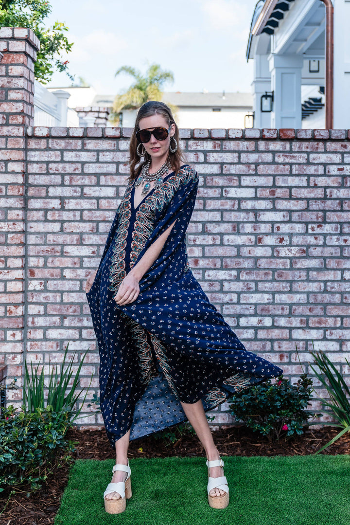 Kinsley Paisley Border Caftan