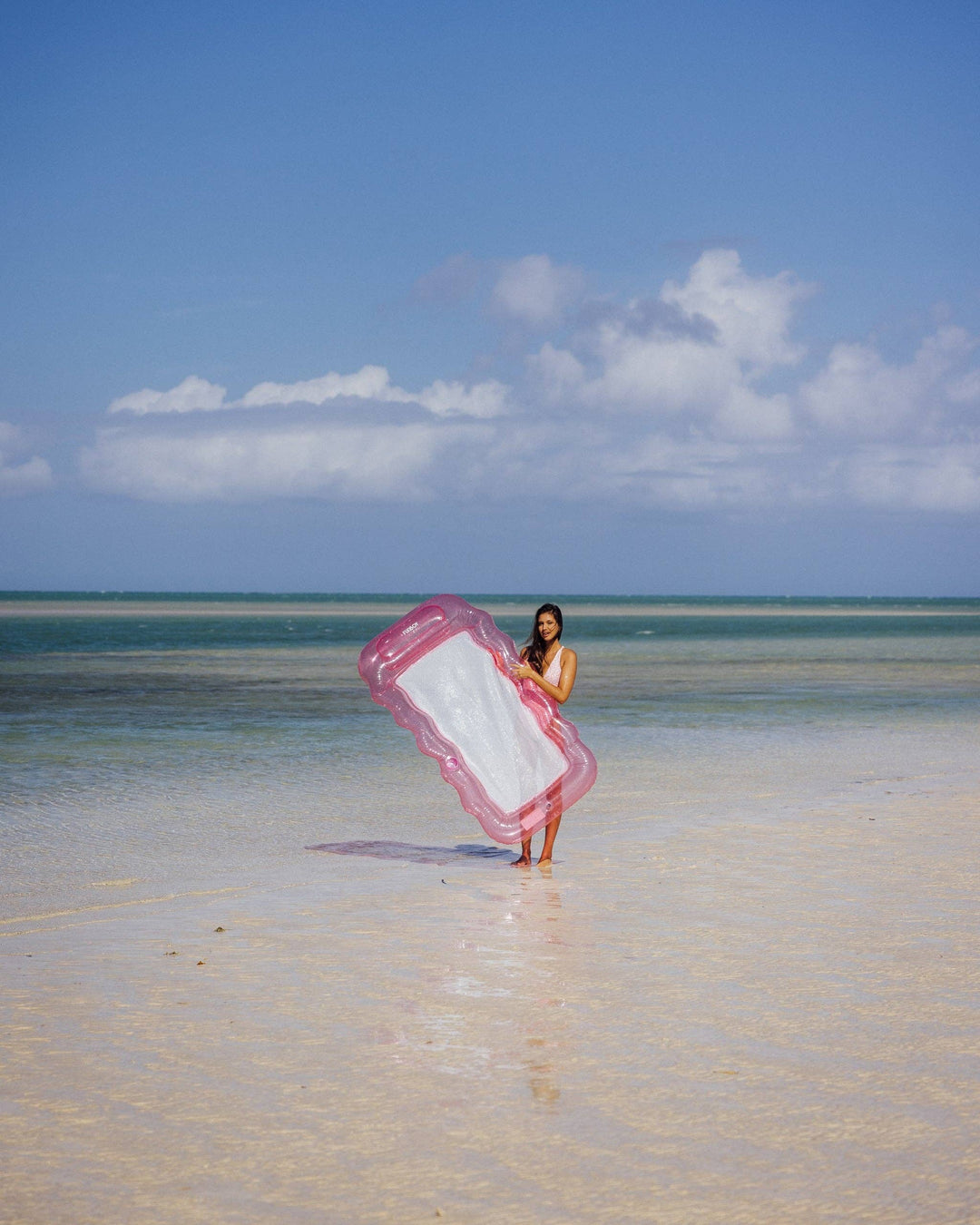 Clear Mesh Lounger Pink