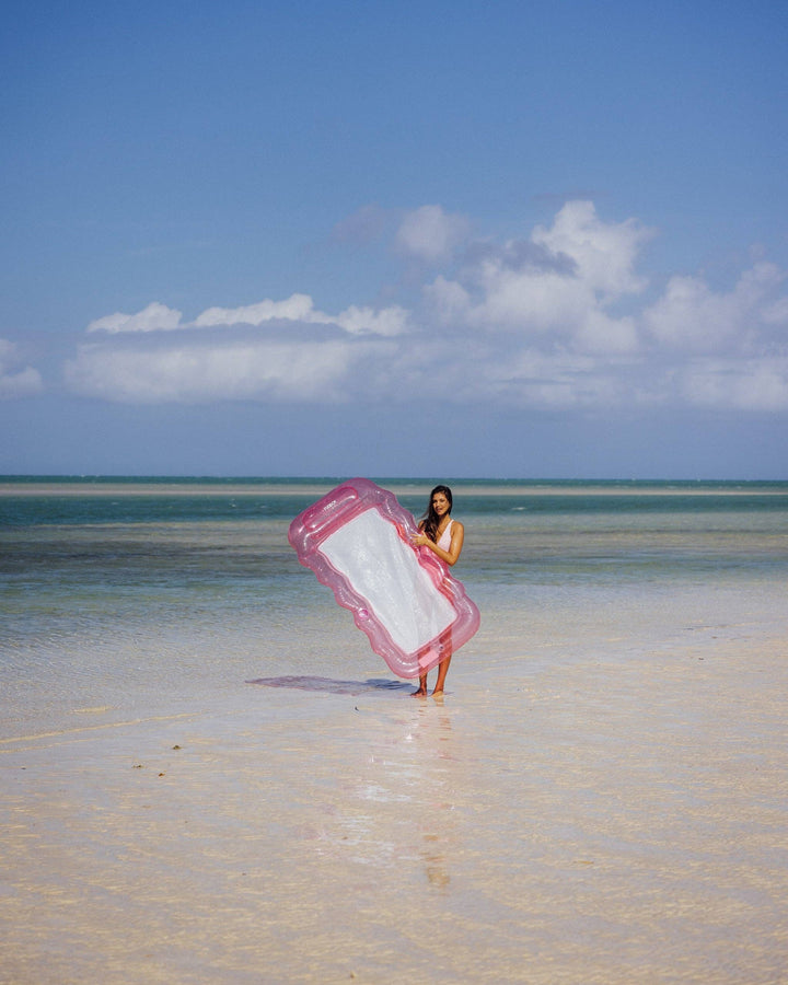 Clear Mesh Lounger Pink