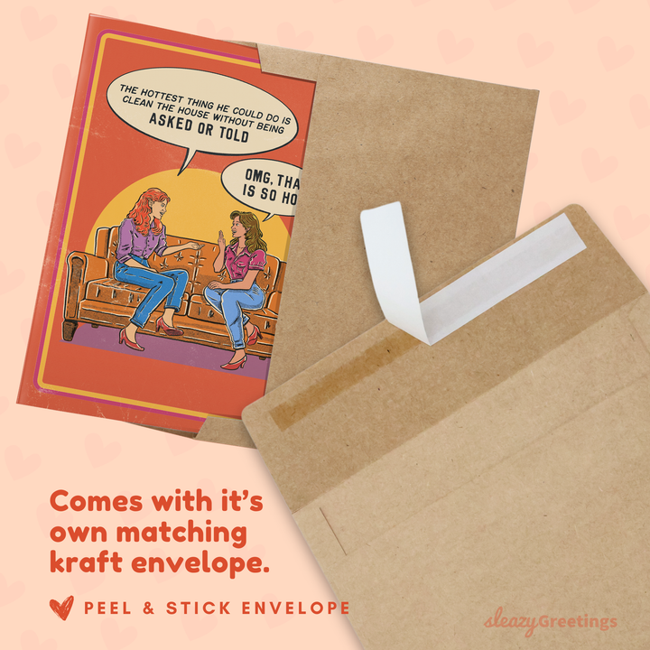 Hottest Thing He Could Do - Vintage Valentine's Day Card