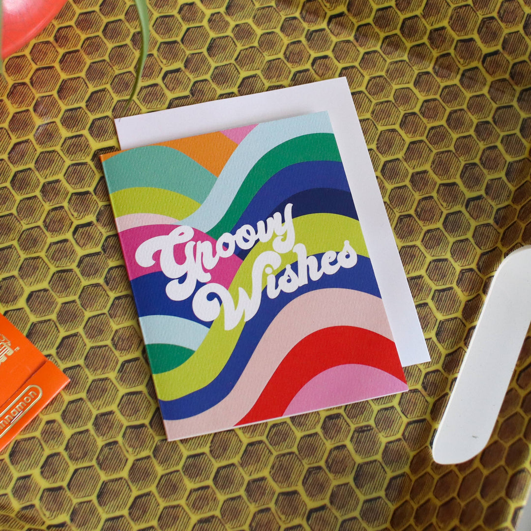 GROOVY WISHES - greeting card