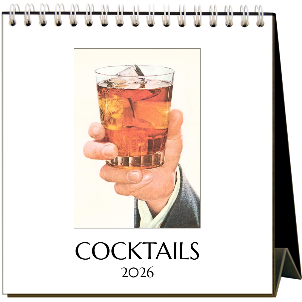 Cocktails 2026 Desk Calendar