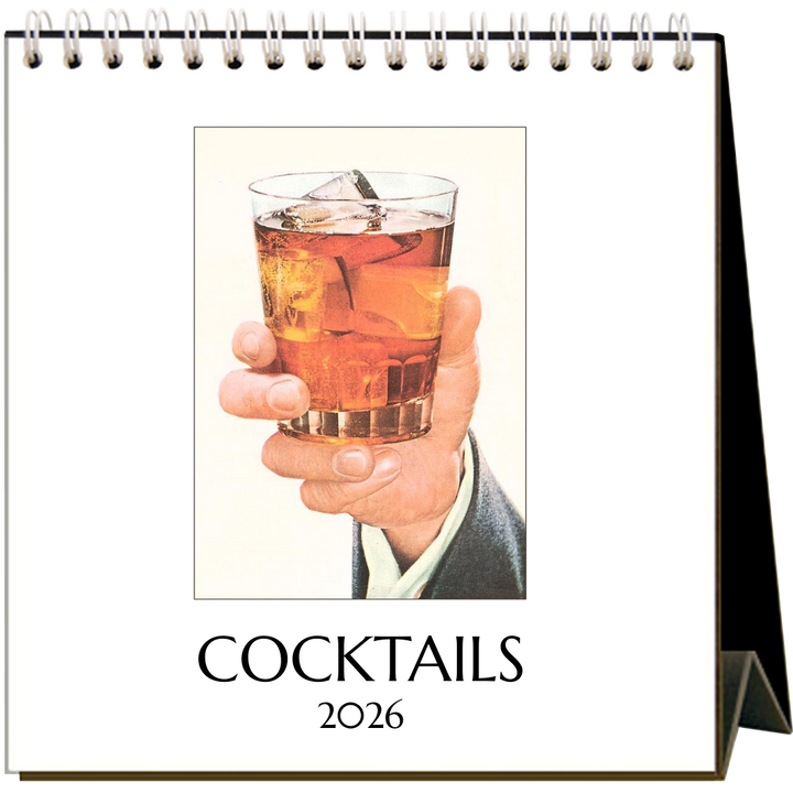 Cocktails 2026 Desk Calendar