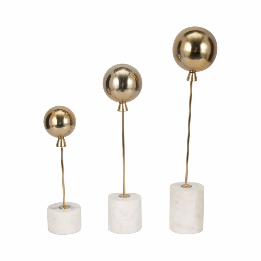 Metal Balloon Sculptures Set of 3