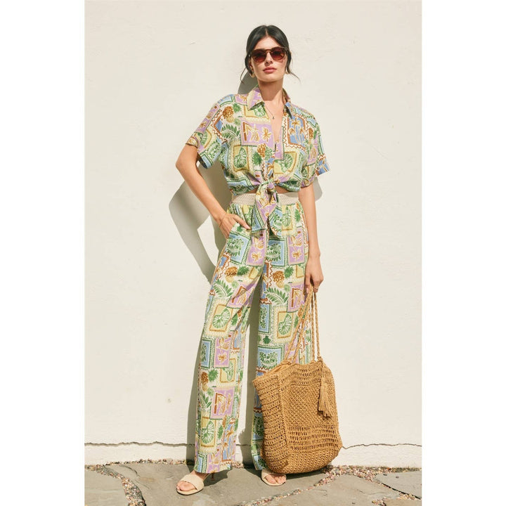 Offshore Decorative Knit Waist Pants