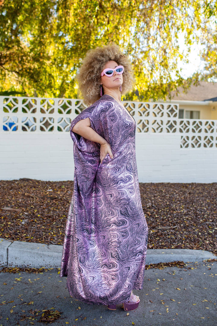 Violet Current Sequin Caftan
