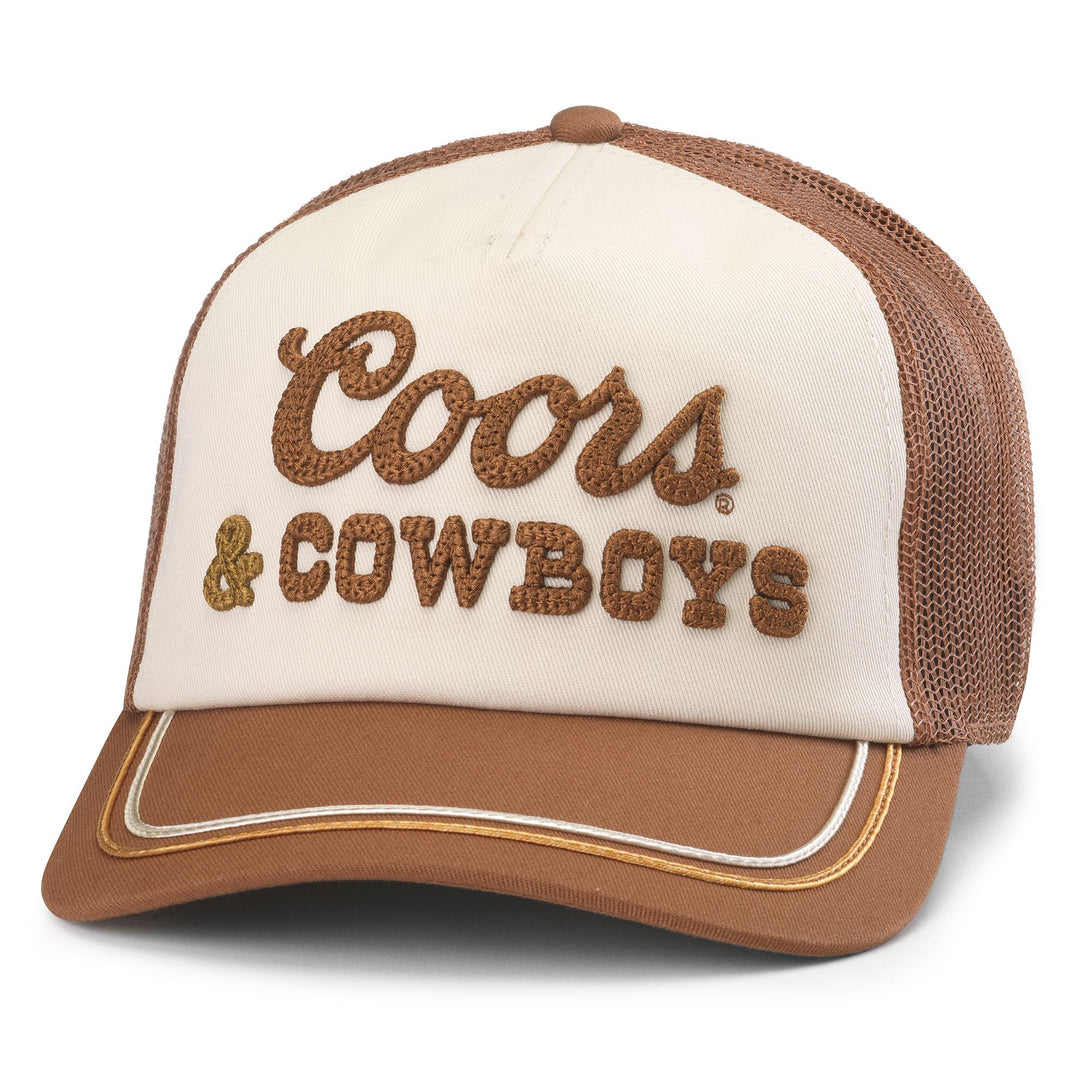 Coors Trucker Hat Radler - Brown/Ivory