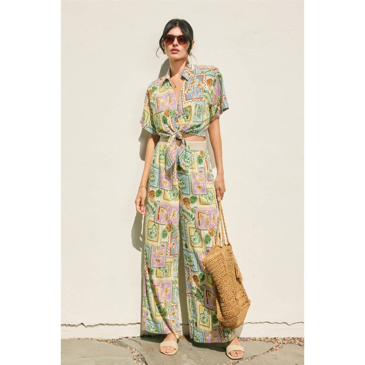 Offshore Decorative Knit Waist Pants