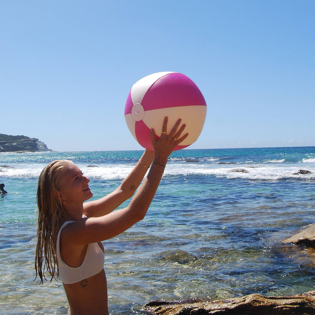 Inflatable Beach Ball Pool Party Magenta