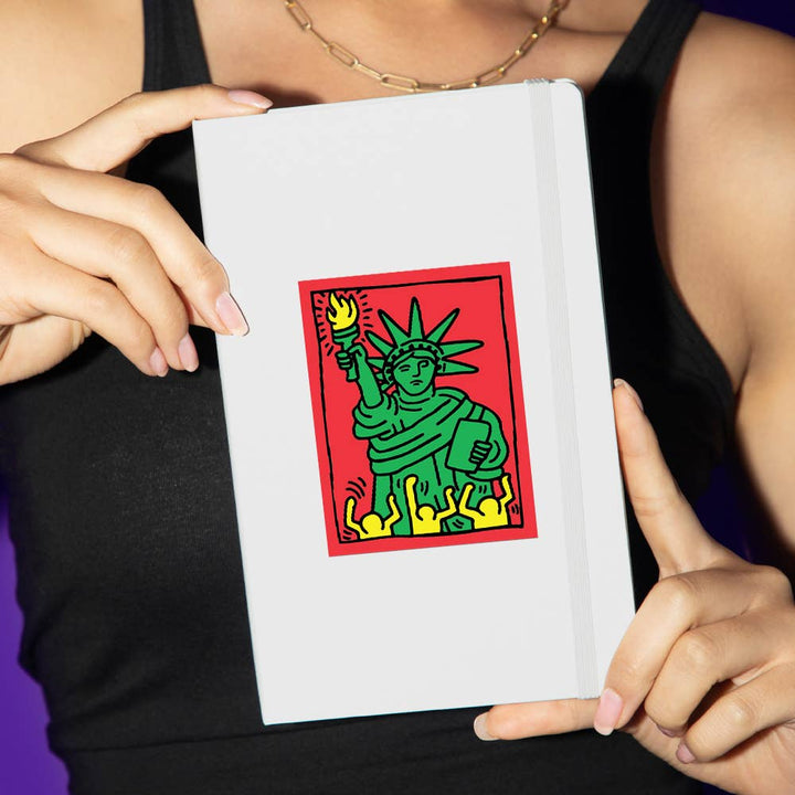Statue of Liberty by Keith Haring - Die-Cut Sticker