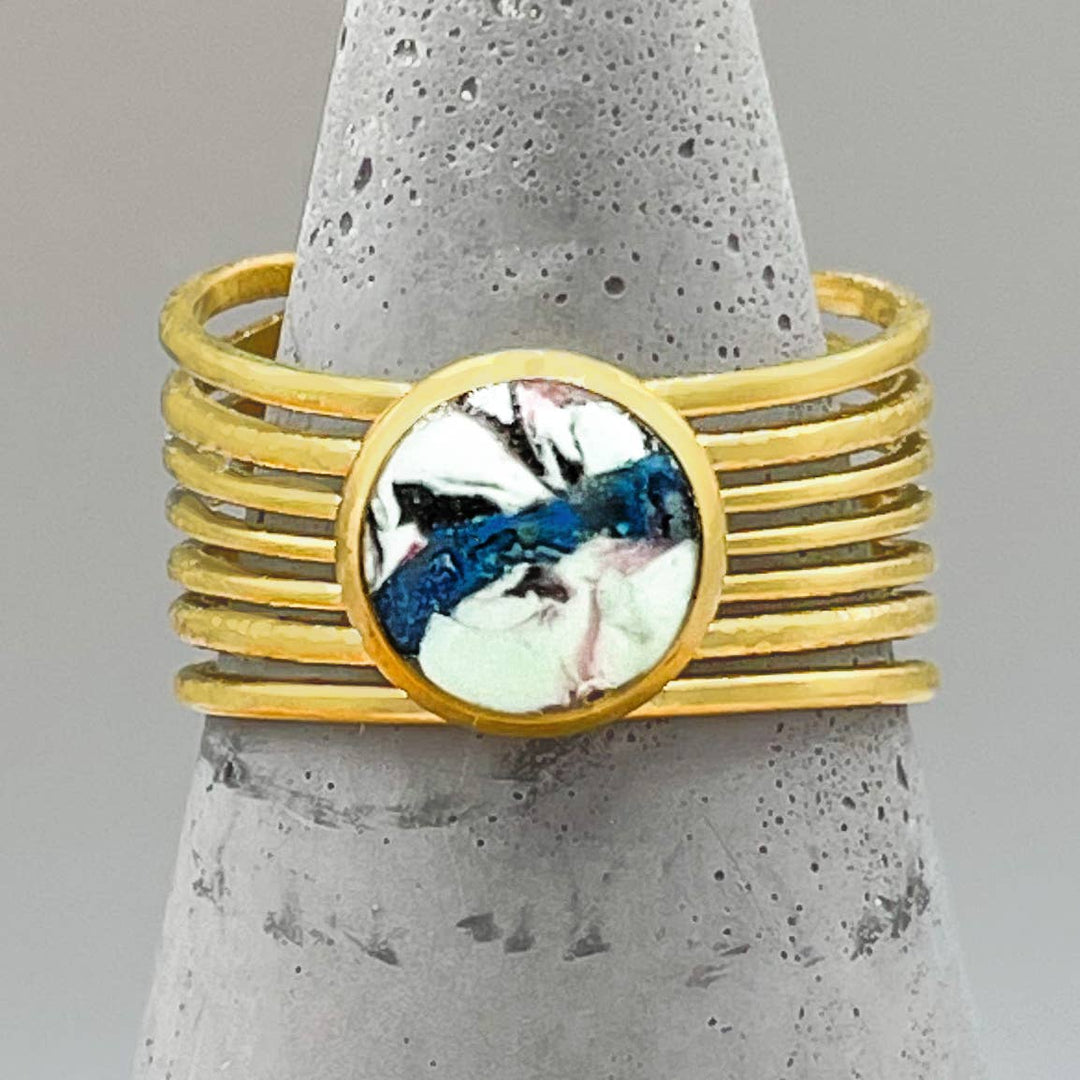 The Globe Handmade Adjustable Ring