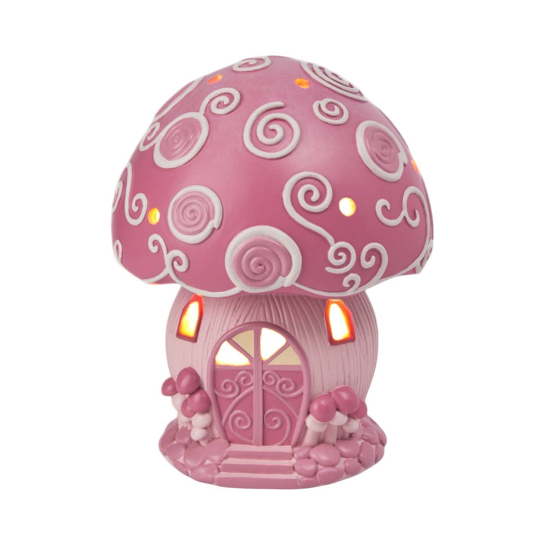 7in LED Pink Dome Candy House