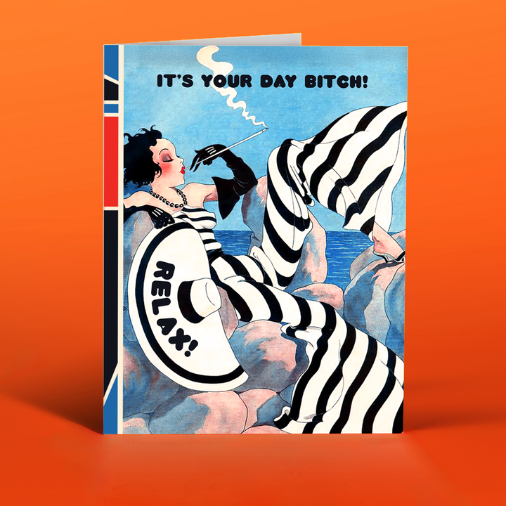 BEACH BITCH! birthday card