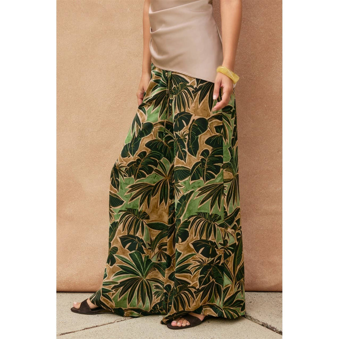 Phangan Island Wide Leg Pull On Pants