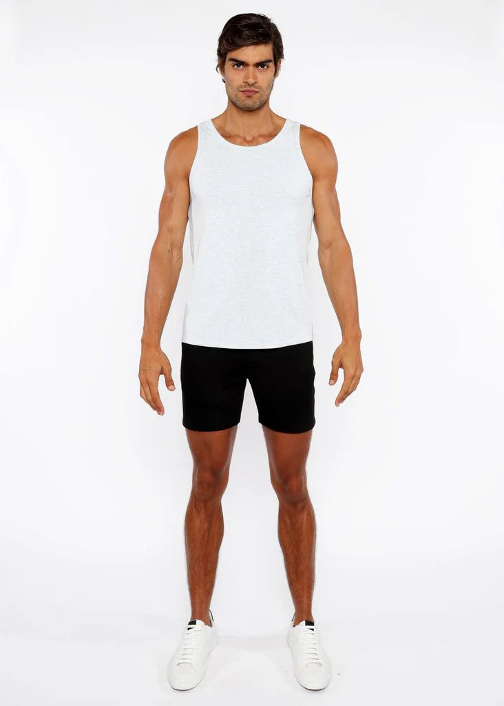 Pastel Blue Rib Stretch Modal Tank Sta-16004-02