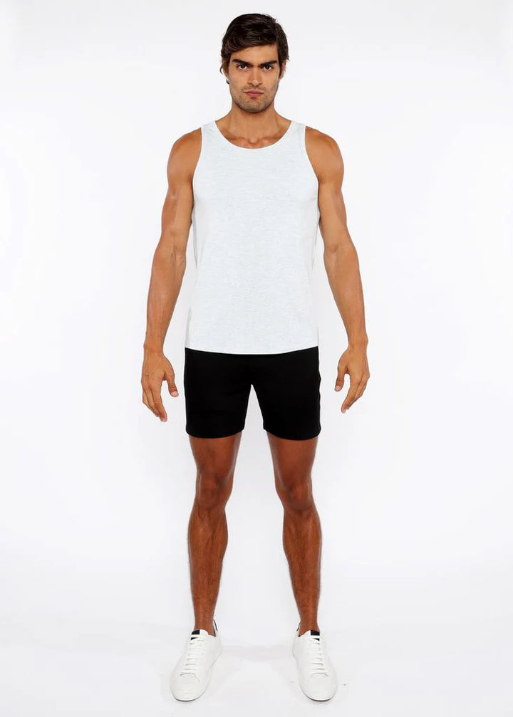 Pastel Blue Rib Stretch Modal Tank Sta-16004-02