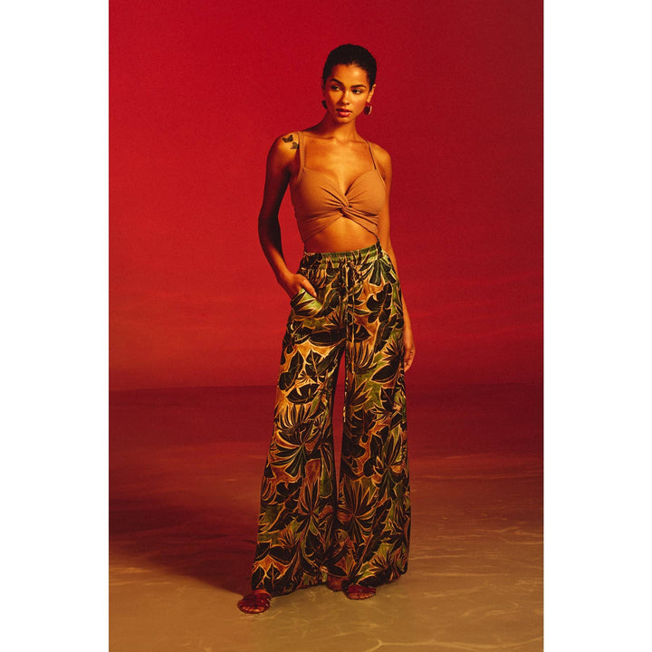 Phangan Island Wide Leg Pull On Pants