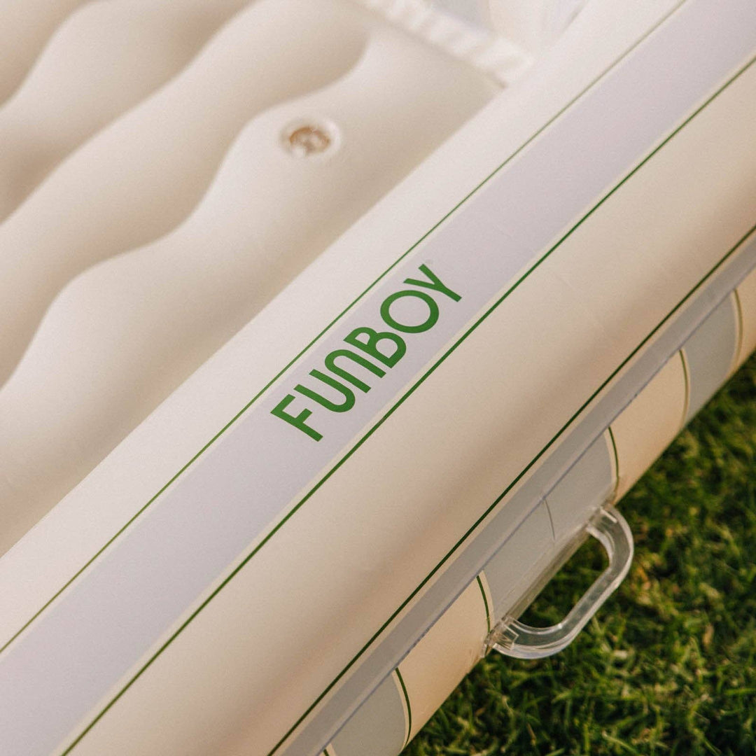 Tanning Pool Lounger Blue And Green