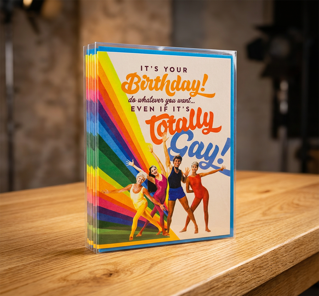 TOTALLY GAY! birthday card