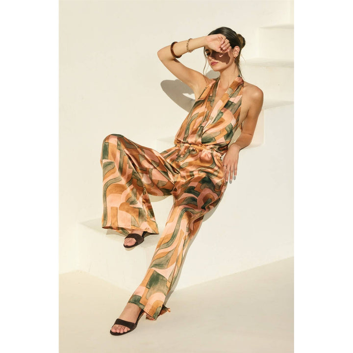 Dune Deco Halter Neck Jumpsuit