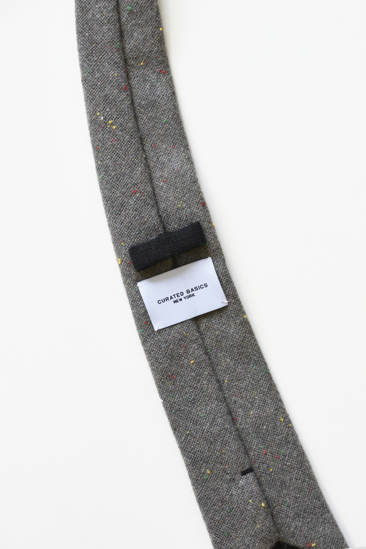 Speckled Grey Wool Tie