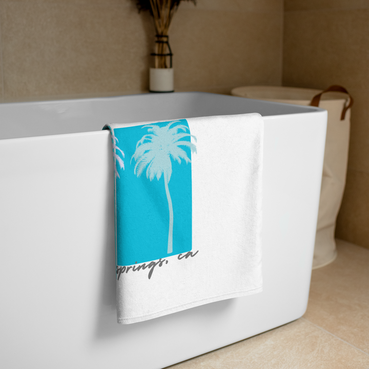 Palm Springs Colorful Palm Trees Beach Towel
