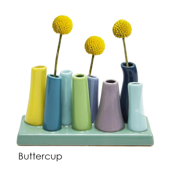 Pooley Colorful Bud Vase For Flower Arranging Rectangular