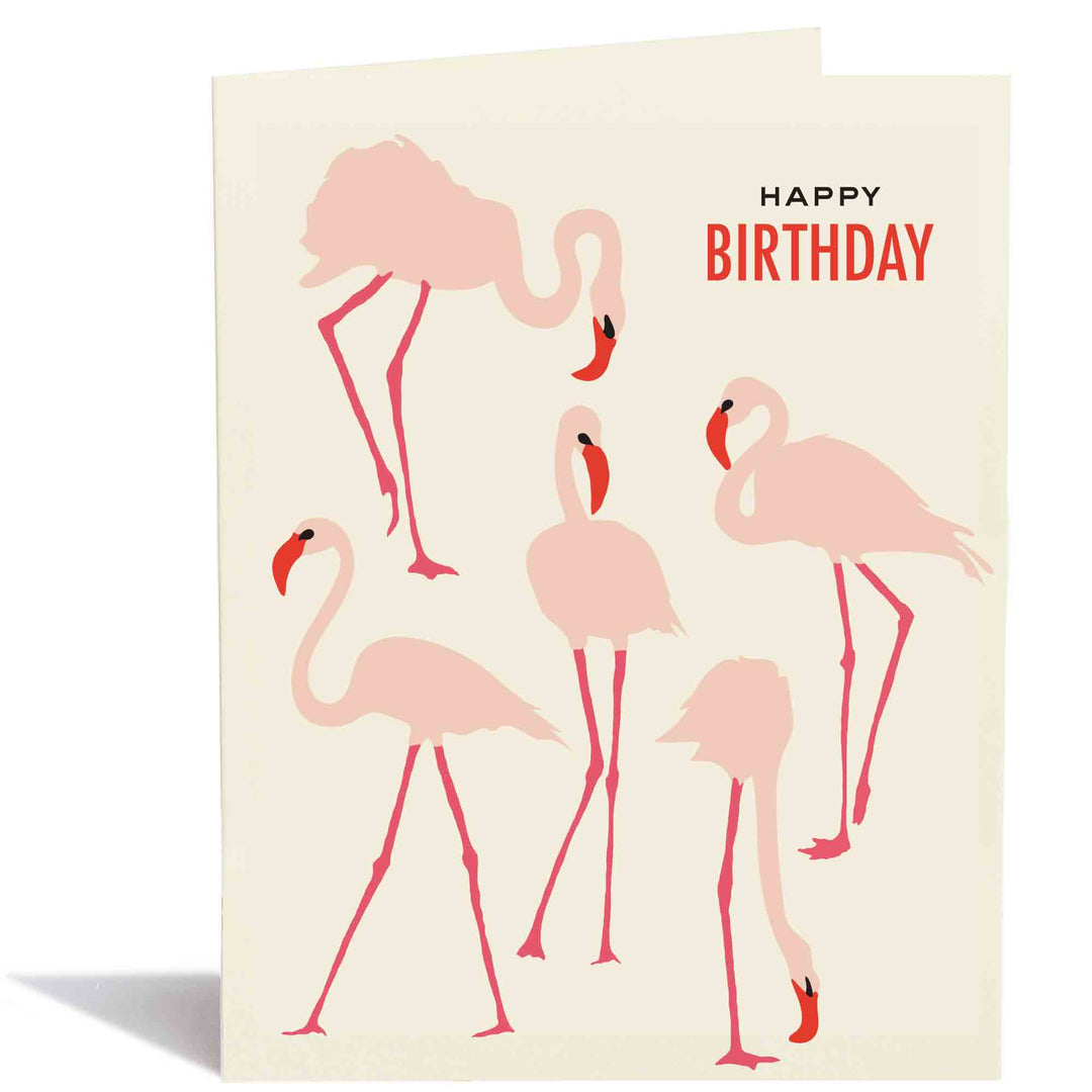 #8224 Birthday Flamingoes