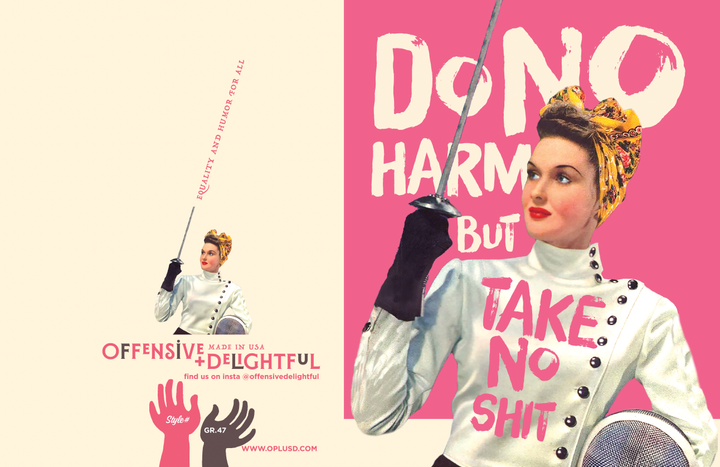TAKE NO SHIT! empowerment card