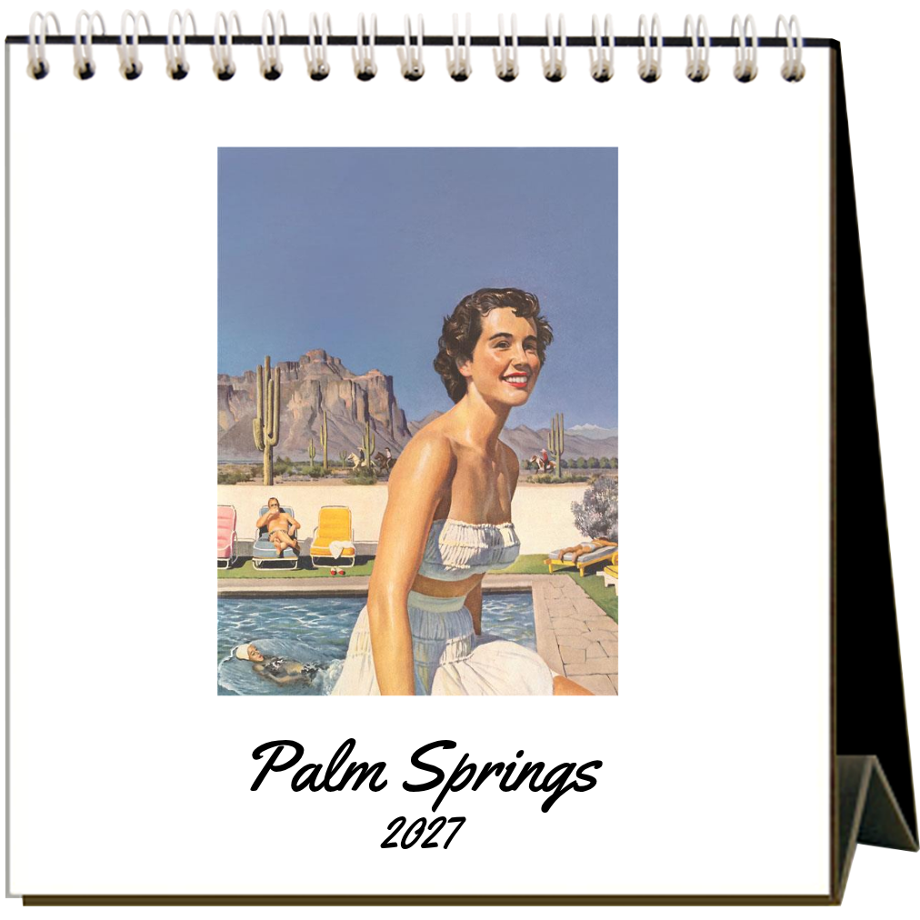Palm Springs 2027 Desk Calendar