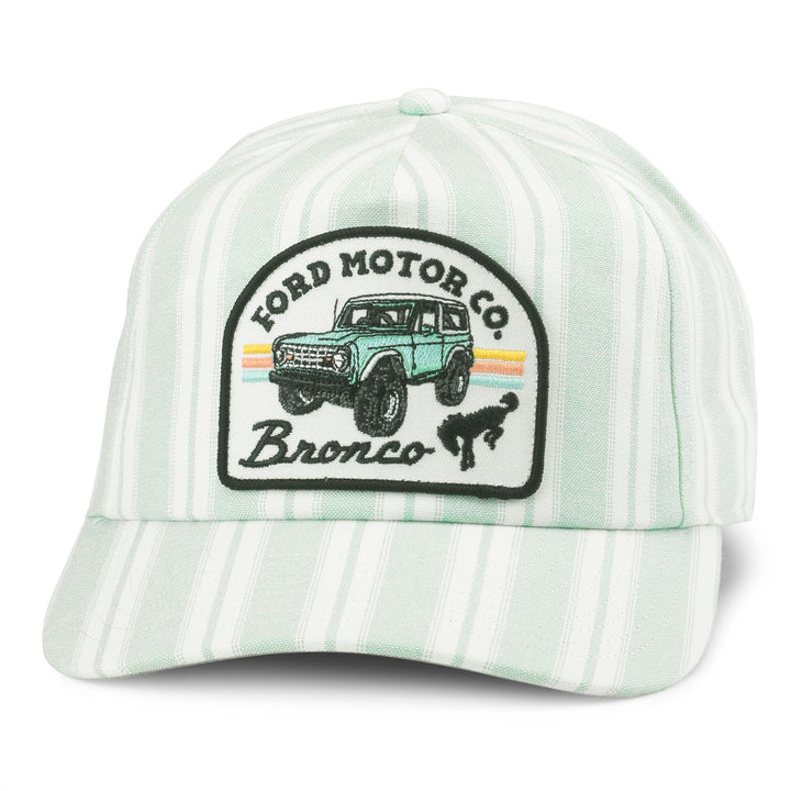 Bronco Trucker Hat Beach House - White/Lt Green