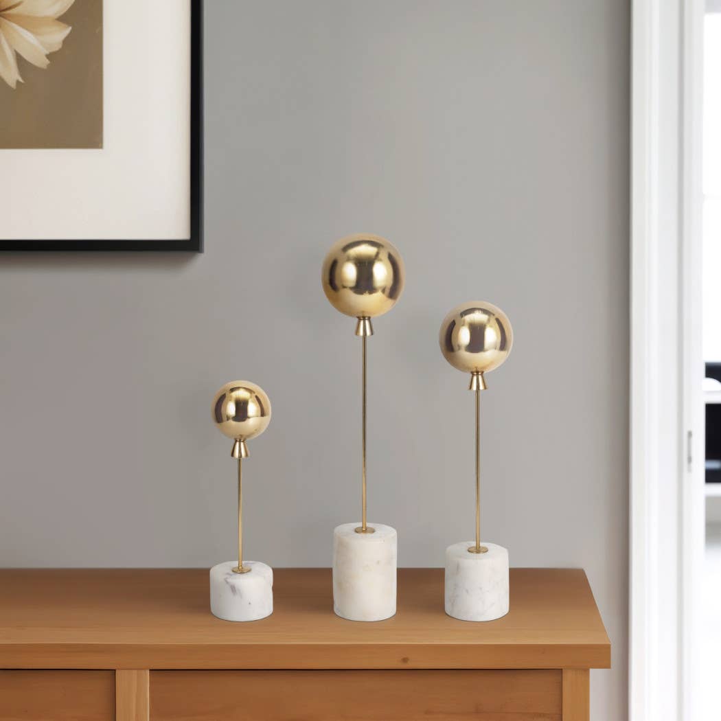 Metal Balloon Sculptures Set of 3