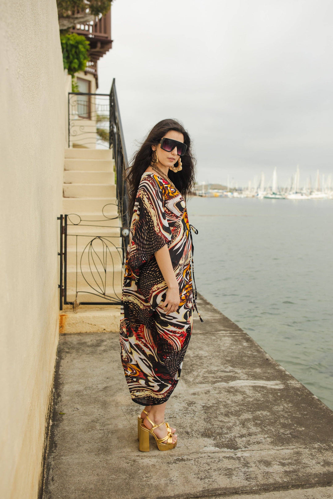 Actius Caftan in Rouge