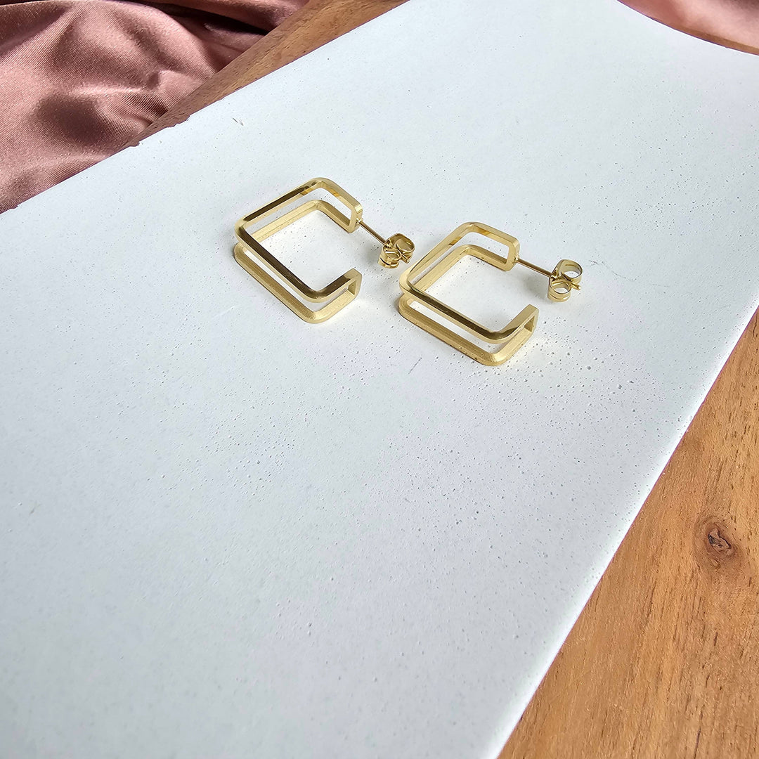 Luxe Silver Kamora Hoops