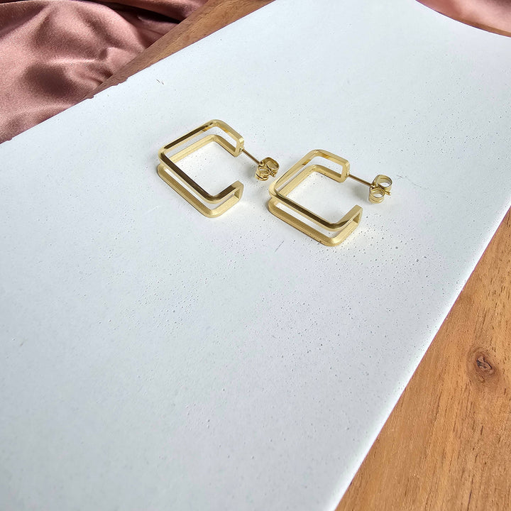 Luxe Silver Kamora Hoops