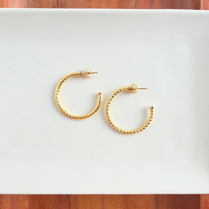 Luxe Harlow Hoop Earrings - Gold